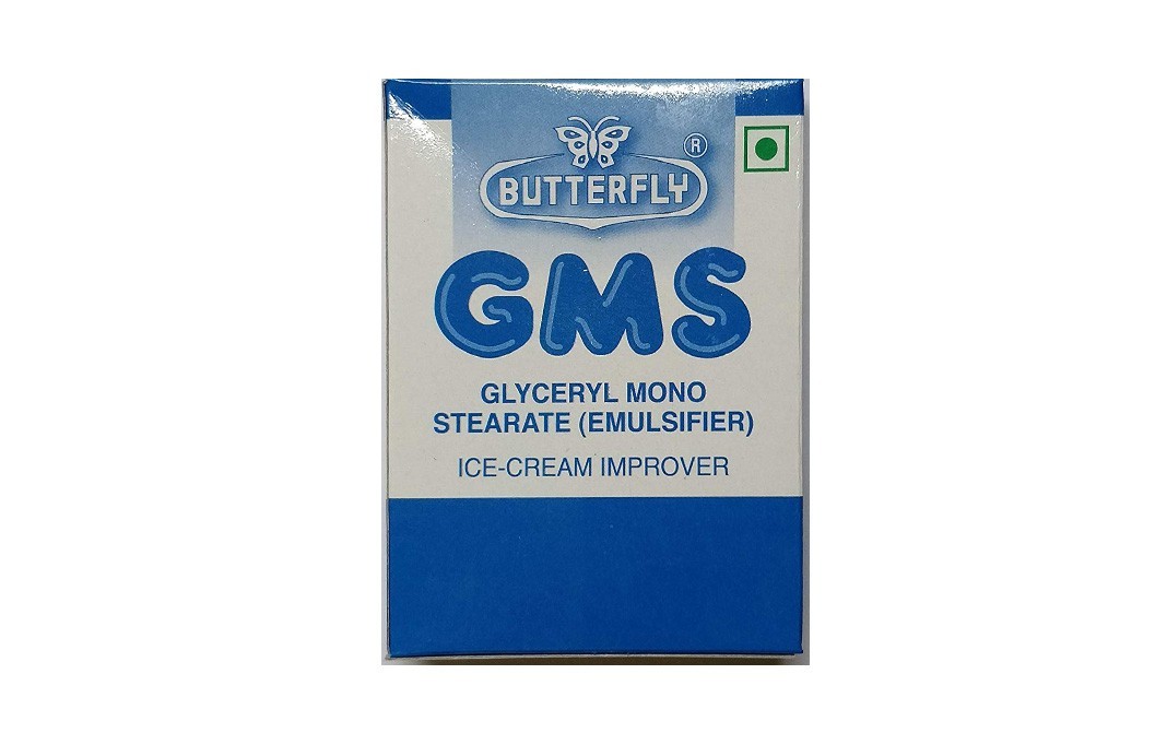 Butterfly GMS Glycerol Monostearate (Emulsifier) Ice- Cream Improver   Pack  25 grams